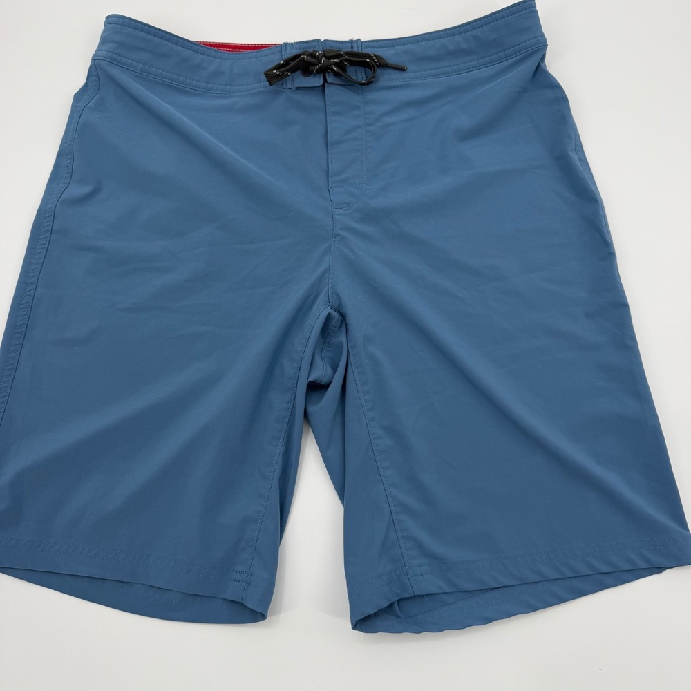 Eddie Bauer Coastal Dad Surfcore Blue Board Shorts Swim Trunks Men's 32